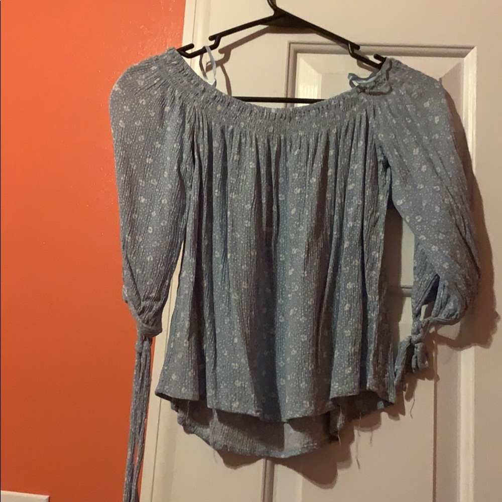 Off the shoulder crop top
